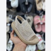 تصویر صندل زنانه شیما مدل پرنس نسکافه ای 