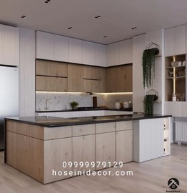 تصویر کابینت مدرن مدل افرا قیمت بر اساس یک متر