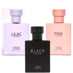 تصویر ادکلن اورجینال برند Defacto مدل Pink+lilac Black 3'lü Set کد 308409453 