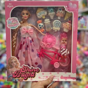 تصویر عروسک باربی با بچه 