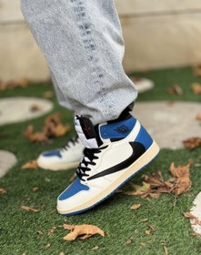 تصویر نایکی جردن 1 ترویس اسکات ساقدار فرگمنت || Nike Jordan 1 Travis scott 1 High OG Fragment (کد ۴۷۰) 