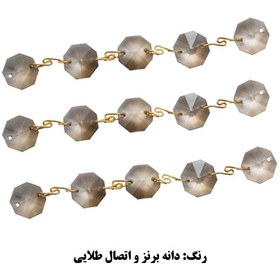 تصویر کریستال لوستر مدل ریسه کد LA219-D14-RSham بسته 100 عددی 