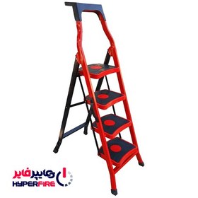 تصویر نردبان 4 پله ماندگار مدل سما Sama model durable 4-step ladder