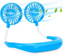 تصویر فن پوشیدنی ورزشی مدل LZ-F1 رنگ آبی LZ-F1 blu Wearable Sports Fan LZ-F1 blu