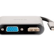 تصویر مبدل USB-C به VGA/HDMI دی لینک مدل D-LINK DUB-V210 D-LINK DUB-V210 USB-C to HDMI/VGA Adapter