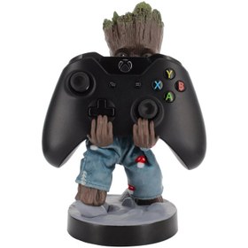 تصویر Cable Guys Groot Phone/Controller Holder خرید پایه Cable Guy مناسب برای گیم پد و موبایل - طرح Groot