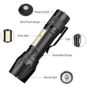 تصویر چراغ قوه 8 حالته پلیسی FLASH LIGHT POLICE