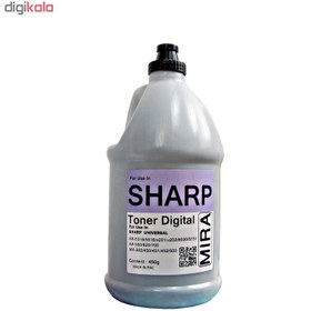 تصویر پودر شارژ مشکی 450 گرمی میرا مدل SHARP 