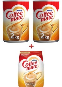 تصویر کافی میت و شیرخشک 2 عدد قلع کیلویی + 900 گرمی نستله Nestle 