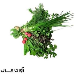 تصویر سبزی خوردن دستچین پاک نشده بسته 1 کیلوگرمی 