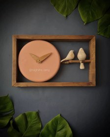 تصویر ساعت دیواری g25 افقی - سفید 