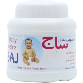 تصویر وازلین اطفال سفید 100میل ساج Saj Baby Vaselina White 100ml