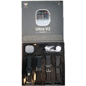 تصویر ساعت هوشمند انحصاری اولترا مدل Ultra V2 به همراه 4 بند 