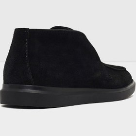 تصویر NISSHIN-TR - Erkek Hakiki Deri Siyah Bot 