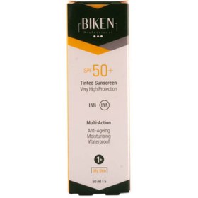 تصویر ضدآفتاب SPF50 بیکن مناسب پوست چرب BIKEN Sunscreen SPF50 For Oily Skin 50 ml