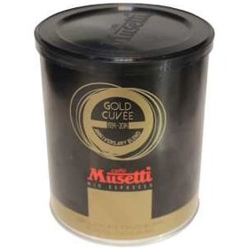 تصویر قوطی قهوه موزتی مدل گلد کوویی 250 گرمی ا Musetti Gold Cuvee Box Coffee 250 gr Musetti Gold Cuvee Box Coffee 250 gr