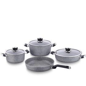 تصویر سرویس قابلمه 7پارچه کرکماز پالما A3919 - 2 ا KORKMAZ Palma 7 Piece Cookware Set A3919 - 2 