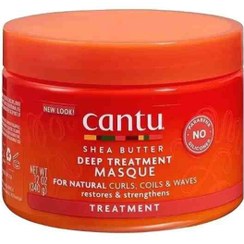 تصویر ماسک مو تقویت کننده کنتو Cantu مدل Deep Treatment مناسب موهای فر حجم 340 گرم 