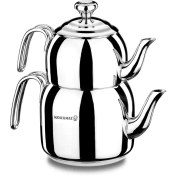 تصویر کتری و قوری کرکماز مدل Korkmaz Droppa کد A056 Korkmaz Droppa A056 Midi Tea Pot Set