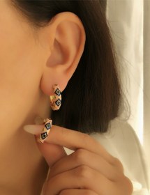 تصویر گوشواره مینا کاری 