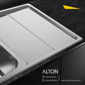 تصویر سینک ظرفشویی مدل : ST-1162 ترکیب ظرافت و استحکام در یک طراحی چشم‌نواز؛ سینک وستا مدل ST-1162 با عمق مناسب و طراحی مدرن، لمس کیفیت را در هر شست‌وشو به شما هدیه می‌دهد.