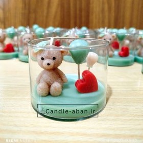 تصویر گیفت شمع خرس تدی 