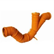 تصویر کیت سیفون فاضلاب شهری مدل Y نارنجی پوش فیت پلیمر گلپایگان 