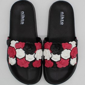 تصویر دمپایی نیکتا مدل سه گل 