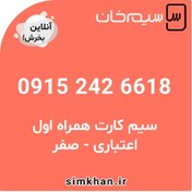 تصویر سیم کارت همراه اول صفر شماره 6618 242 0915 