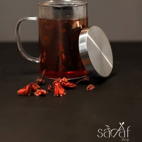 تصویر لیوان دمنوش پیرکس استیل استوانه اعلا 300 سی سی (یک عددی) 