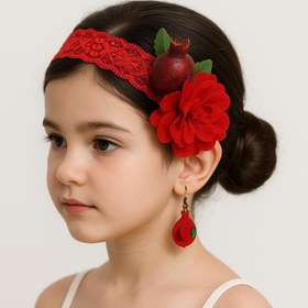 تصویر هدبند گل و انار یلدا 