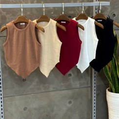 تصویر کراپ مدل V - کرمی / فری سایز از 36 تا 42 