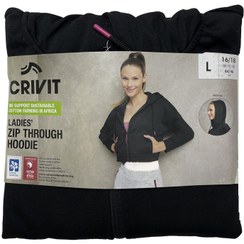 تصویر سویشرت ورزشی زنانه کرویت مدل Va1258 رنگ مشکی 