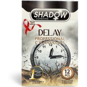 تصویر کاندوم تاخیری 12عددی شادو Shadow Delay professional Condom 12pcs