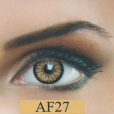 تصویر لنز چشم کریستریو مدل AF27 رنگ قهوه ای دور مشکی 