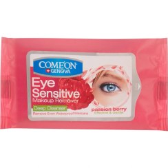 تصویر دستمال مرطوب پاک‌ کننده آرایش چشم کامان (Comeon) مدل Sensitive Eye بسته 10 عددی Comeon Milk Cleanser wet wipes, pack of 20