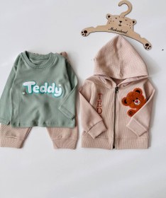 تصویر سه تیکه سویشرت تدی 