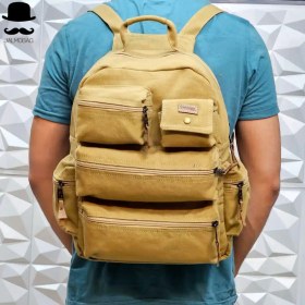 تصویر کوله پشتی برزنتی ۶ جیب 