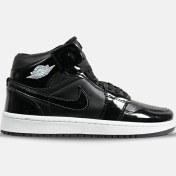 تصویر کفش بسکتبال نایک جردن وان مشکی ورنی 