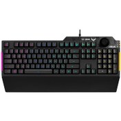 تصویر کیبورد گیمینگ ایسوس مدل TUF Gaming K1 با سیم 