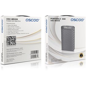 تصویر اس اس دی اکسترنال اوسکو (MD006 (Oscoo ظرفیت 1 ترابایت OSCOO MD006M 1TB external SSD