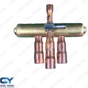 تصویر شیر برقی کولر گازی مدل لوله صاف ورودی 1/4 اینچ خروجی 3/8 اینچ 