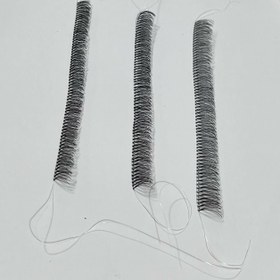 تصویر مژه ریسه ای ابریشمی کاشت مژه در شماره 10 و 12 و 14 