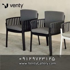 تصویر صندلی رستورانی و فضای باز پلیمری مدل پلازا 