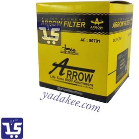 تصویر فیلتر روغن پیکان طرح جدید ( لاغر ) (Arrow) AF-50701 ( فروش بصورت عمده ) Peykaan Oil Filter