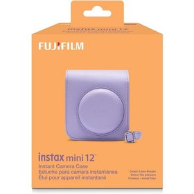 تصویر کیف چرمی دوربین فوجی فیلم FUJIFILM Camera Case for Instax Mini 12 Purple 