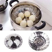 تصویر سبد بخار پز تاشو تمام استیل 