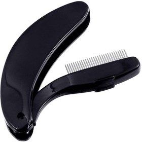 تصویر شانه مژه و ابرو فلزی تاشو 