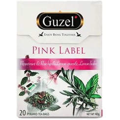 تصویر دمنوش گوزل pink label تعداد 20 عددی 