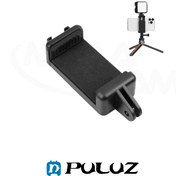 تصویر هولدر و نگهدارنده موبایل بر روی لوازم جانبی گوپرو و دوربین های ورزشی PULUZ Selfie Sticks Tripod Mount Adapter Phone Clamp